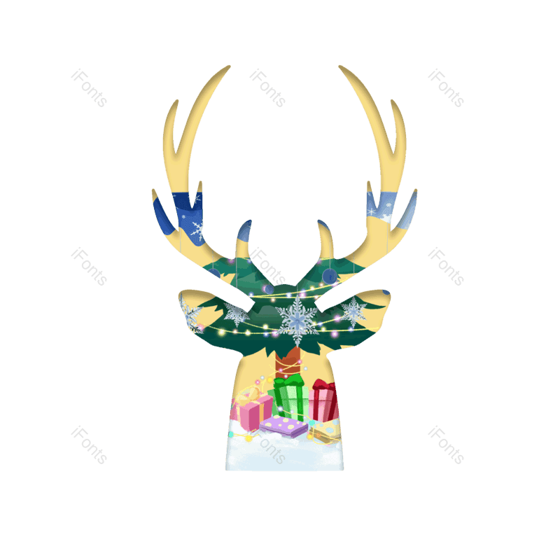 插画图片,礼物元素,新年PNG,圣诞免抠素材